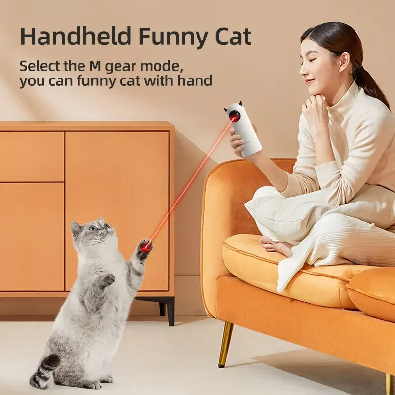 Interactive Cat Laser Teasing Pet LED Toy Smart Technology