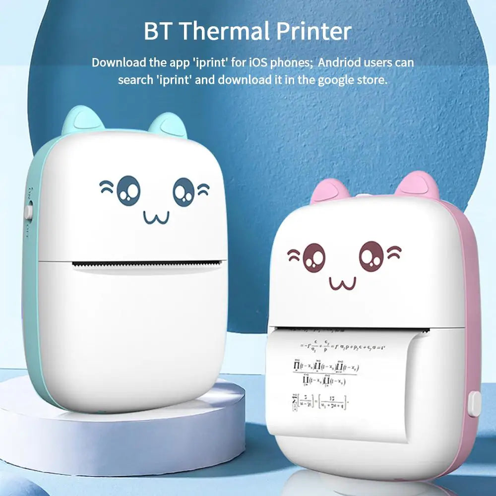 Mini Thermal  Printer Cute Portable