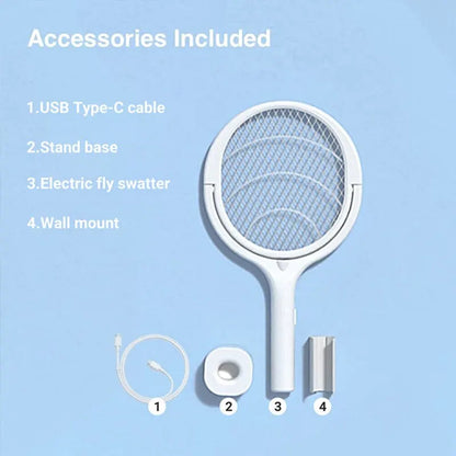 5 In 1 Fast Charging Racket Kill Fly Bug