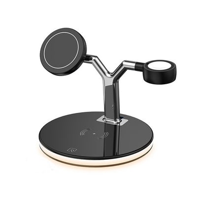 3 in 1 Magnetic Wireless Charger Stand For iPhone 12 13 Mini Pro Max/Apple Watch 15W Fast Charging Dock Station For Airpods Pro